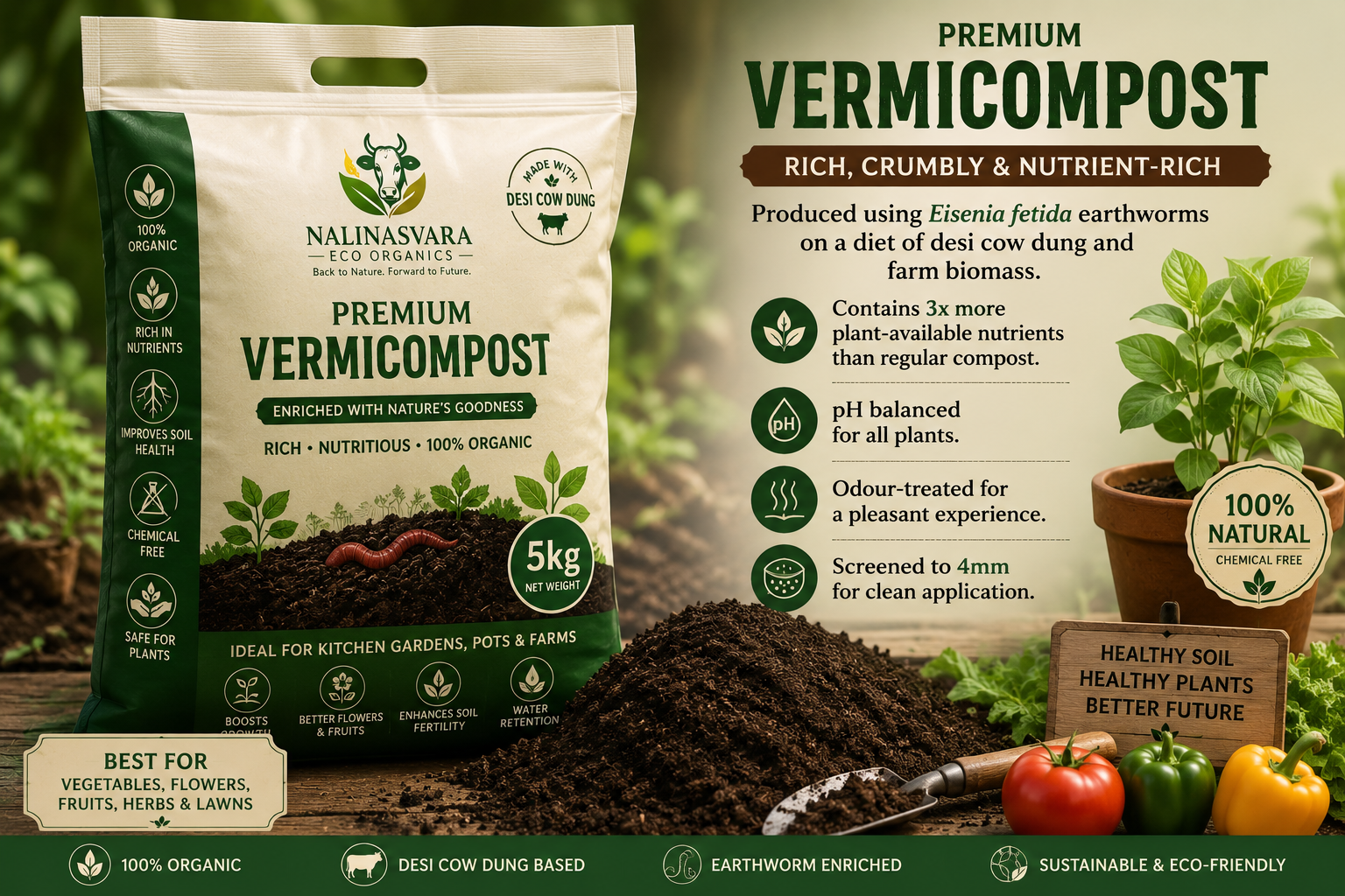 bio enriched cow dung fertilizer (2kg) bio enriched cow dung fertilizer (2kg)